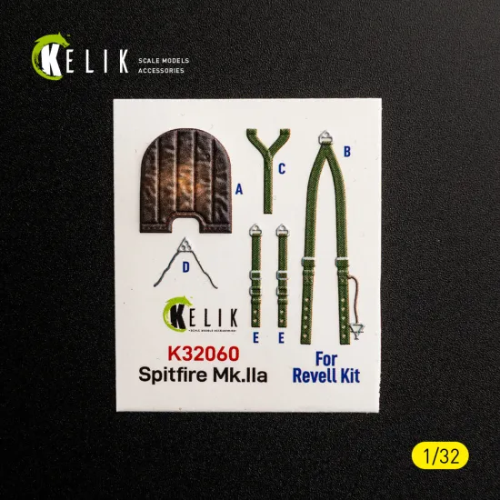 Kelik K32060 1/32 Spitfire Mk.iia - Interior 3d Decals For Revell Kit