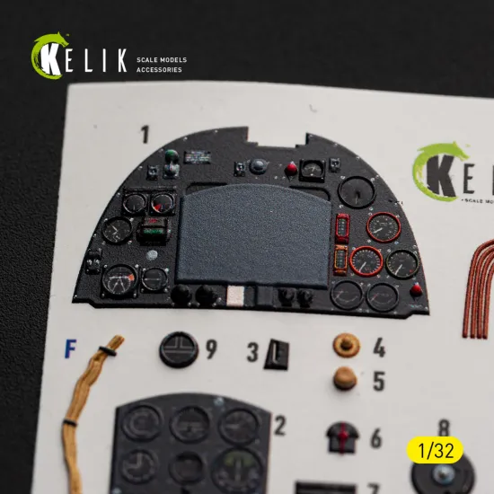 Kelik K32060 1/32 Spitfire Mk.iia - Interior 3d Decals For Revell Kit