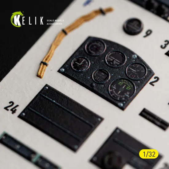 Kelik K32060 1/32 Spitfire Mk.iia - Interior 3d Decals For Revell Kit