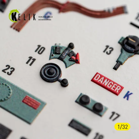 Kelik K32060 1/32 Spitfire Mk.iia - Interior 3d Decals For Revell Kit