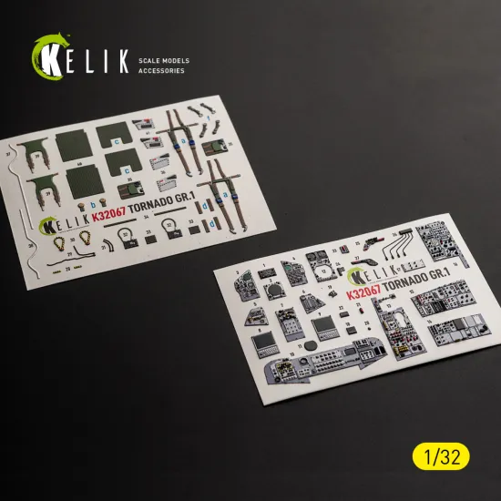 Kelik K32067 1/32 Tornado Gr.1 - Interior 3d Decals For Revell