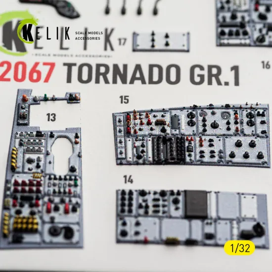 Kelik K32067 1/32 Tornado Gr.1 - Interior 3d Decals For Revell