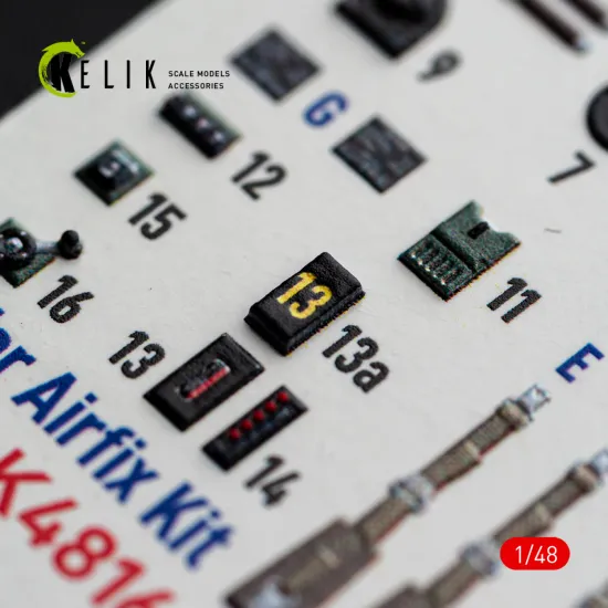 Kelik K48166 1/48 Spitfire Tr.9 - Interior 3d Decals For Airfix