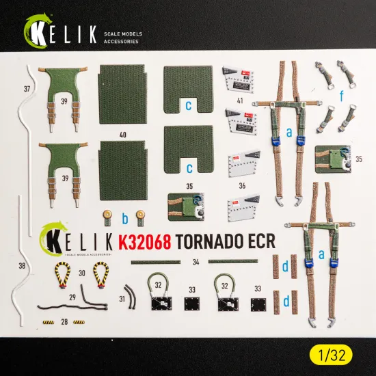 Kelik K32068 1/32 Tornado Ecr Interior 3d Decals For Revell