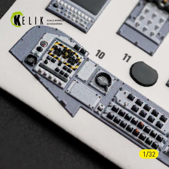 Kelik K32068 1/32 Tornado Ecr Interior 3d Decals For Revell