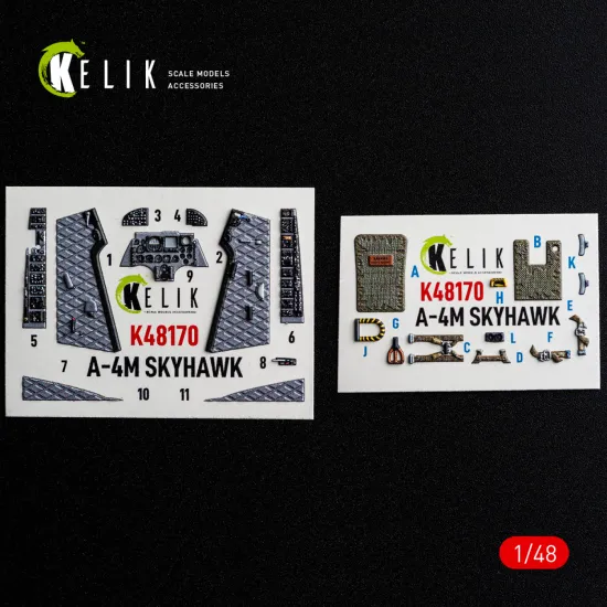Kelik K48170 1/48 A-4m Skyhawk Interior 3d Decals For Hasegawa