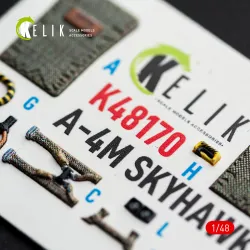 Kelik K48170 1/48 A-4m Skyhawk Interior 3d Decals For Hasegawa
