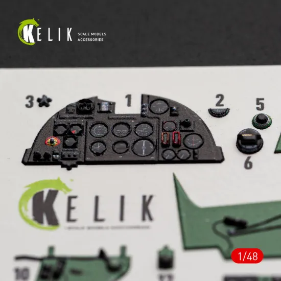 Kelik K48173 1/48 Hurricane Mk.iic - Interior 3d Decals For Hobbyboss Kit