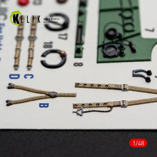 Kelik K48173 1/48 Hurricane Mk.iic - Interior 3d Decals For Hobbyboss Kit