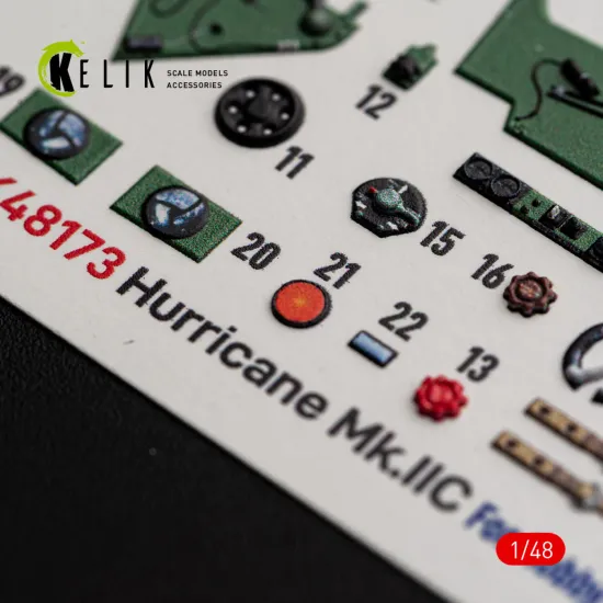 Kelik K48173 1/48 Hurricane Mk.iic - Interior 3d Decals For Hobbyboss Kit