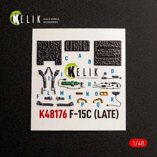 Kelik K48176 1/48 F-15c Late - Interior 3d Decals For Hasegawa