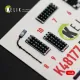 Kelik K48177 1/48 F-15c Early - Interior 3d Decals For Hasegawa