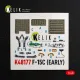 Kelik K48177 1/48 F-15c Early - Interior 3d Decals For Hasegawa