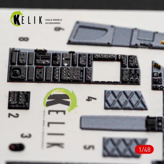 Kelik K48177 1/48 F-15c Early - Interior 3d Decals For Hasegawa