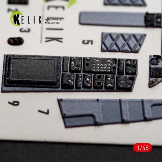 Kelik K48177 1/48 F-15c Early - Interior 3d Decals For Hasegawa