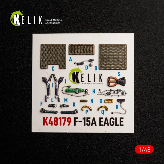 Kelik K48179 1/48 F-15a - Interior 3d Decals For Hasegawa