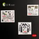 Kelik K48180 1/48 F-15j Early Interior 3d Decals For Hasegawa