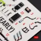 Kelik K48180 1/48 F-15j Early Interior 3d Decals For Hasegawa
