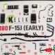 Kelik K48180 1/48 F-15j Early Interior 3d Decals For Hasegawa