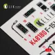 Kelik K48180 1/48 F-15j Early Interior 3d Decals For Hasegawa