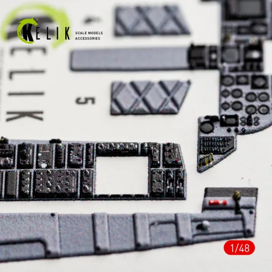 Kelik K48181 1/48 F-15j Late Interior 3d Decals For Hasegawa