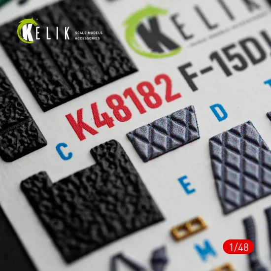 Kelik K48182 1/48 F-15dj Eagle Interior 3d Decals For Hasegawa