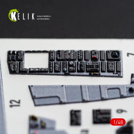 Kelik K48182 1/48 F-15dj Eagle Interior 3d Decals For Hasegawa