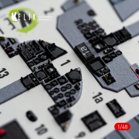 Kelik K48182 1/48 F-15dj Eagle Interior 3d Decals For Hasegawa