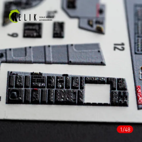 Kelik K48182 1/48 F-15dj Eagle Interior 3d Decals For Hasegawa