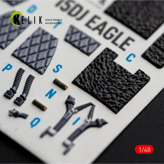 Kelik K48182 1/48 F-15dj Eagle Interior 3d Decals For Hasegawa