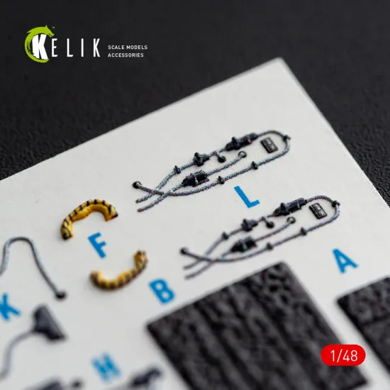 Kelik K48182 1/48 F-15dj Eagle Interior 3d Decals For Hasegawa