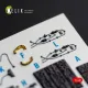 Kelik K48182 1/48 F-15dj Eagle Interior 3d Decals For Hasegawa