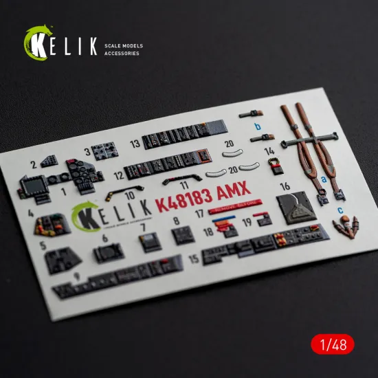 Kelik K48183 1/48 Amx Interior 3d Decals For Hobbyboss