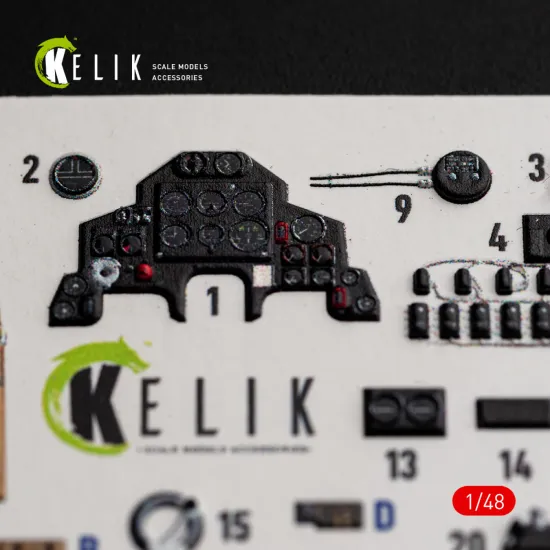 Kelik K48184 1/48 Defiant F1 - Interior 3d Decals For Trumpeter