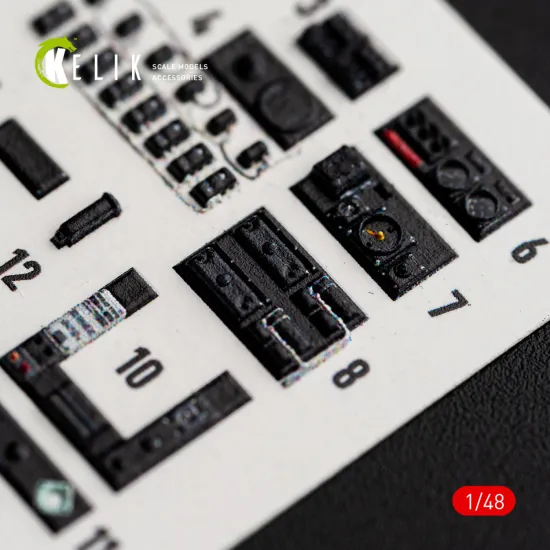 Kelik K48184 1/48 Defiant F1 - Interior 3d Decals For Trumpeter