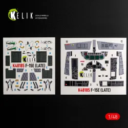 Kelik K48185 1/48 F-15e Late Interior 3d Decals For Hasegawa