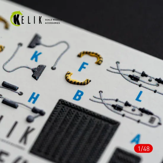Kelik K48185 1/48 F-15e Late Interior 3d Decals For Hasegawa