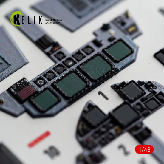 Kelik K48185 1/48 F-15e Late Interior 3d Decals For Hasegawa