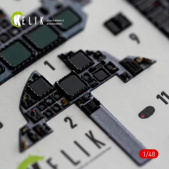 Kelik K48185 1/48 F-15e Late Interior 3d Decals For Hasegawa