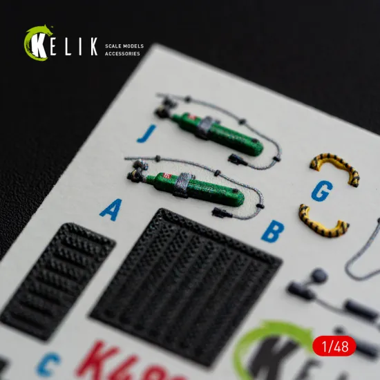 Kelik K48185 1/48 F-15e Late Interior 3d Decals For Hasegawa