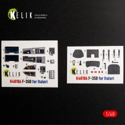 Kelik K48185 1/48 F-15e Late Interior 3d Decals For Hasegawa