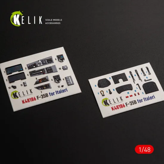 Kelik K48185 1/48 F-15e Late Interior 3d Decals For Hasegawa
