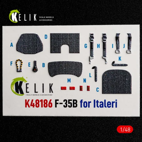 Kelik K48185 1/48 F-15e Late Interior 3d Decals For Hasegawa