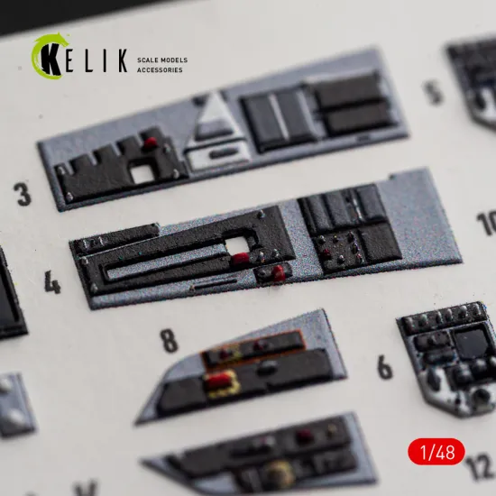 Kelik K48185 1/48 F-15e Late Interior 3d Decals For Hasegawa