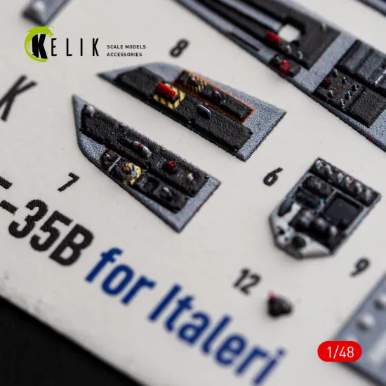 Kelik K48185 1/48 F-15e Late Interior 3d Decals For Hasegawa