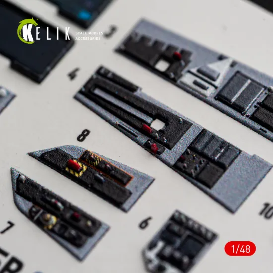 Kelik K48185 1/48 F-15e Late Interior 3d Decals For Hasegawa