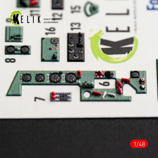 Kelik K48188 1/48 A6m5a - Interior 3d Decals For Fine Molds Kit