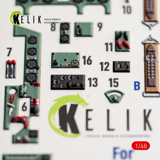 Kelik K48188 1/48 A6m5a - Interior 3d Decals For Fine Molds Kit