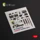 Kelik K48189 1/48 A6m2b Zero Interior 3d Decals For Academy