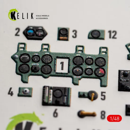 Kelik K48189 1/48 A6m2b Zero Interior 3d Decals For Academy